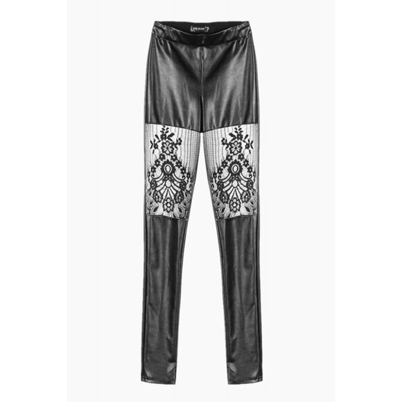The Rose & Thorn Vegan Leather Leggings - Picture 2 of 11